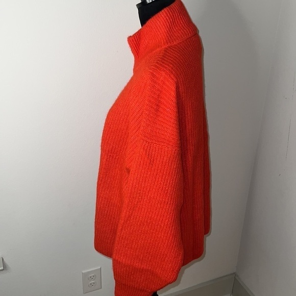 Vince Camuto crossfire ribbed half zipper mock neck sweater Sz XL new - Picture 3 of 9